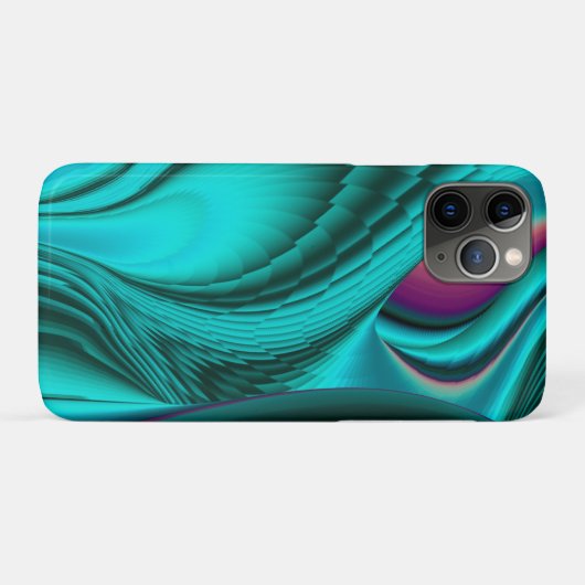 Futuristische Abstrakte 3D Metallic Rainbow Art Case-Mate iPhone Hülle (Rückseite (Horizontal))