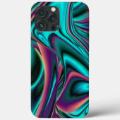 Futuristische Abstrakte 3D Metallic Rainbow Art Case-Mate iPhone Hülle (Rückseite)