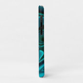 Futuristische Abstrakte 3D Metallic Rainbow Art Case-Mate iPhone Hülle (Hinten/Links)