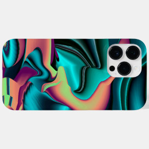 Futuristische Abstrakte 3D Metallic Rainbow Art Case-Mate iPhone 14 Pro Max Hülle