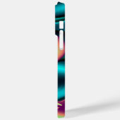 Futuristische Abstrakte 3D Metallic Rainbow Art Case-Mate iPhone Hülle (Rückseite / Links)