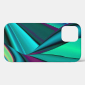 Futuristische Abstrakte 3D Metallic Rainbow Art Case-Mate iPhone Hülle (Rückseite (Horizontal))