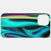 Futuristische Abstrakte 3D Metallic Rainbow Art Case-Mate iPhone Hülle (Hinten (horizontal))