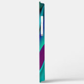 Futuristische Abstrakte 3D Metallic Rainbow Art Case-Mate iPhone Hülle (Rückseite / Links)