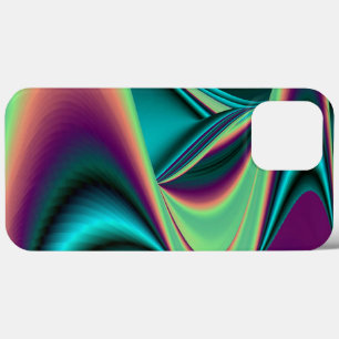 Futuristische Abstrakte 3D Metallic Rainbow Art Case-Mate iPhone Hülle