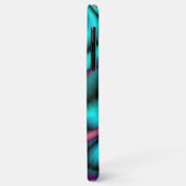 Futuristische Abstrakte 3D Metallic Rainbow Art Case-Mate iPhone Hülle (Hinten/Links)