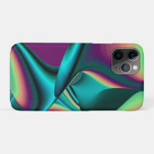 Futuristische Abstrakte 3D Metallic Rainbow Art Case-Mate iPhone Hülle (Rückseite (Horizontal))