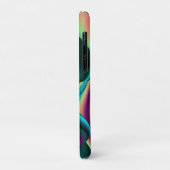 Futuristische Abstrakte 3D Metallic Rainbow Art Case-Mate iPhone Hülle (Hinten/Links)