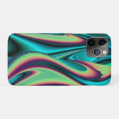 Futuristische Abstrakte 3D Metallic Rainbow Art Case-Mate iPhone Hülle (Rückseite (Horizontal))