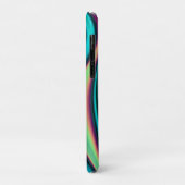 Futuristische Abstrakte 3D Metallic Rainbow Art Case-Mate iPhone Hülle (Hinten/Links)