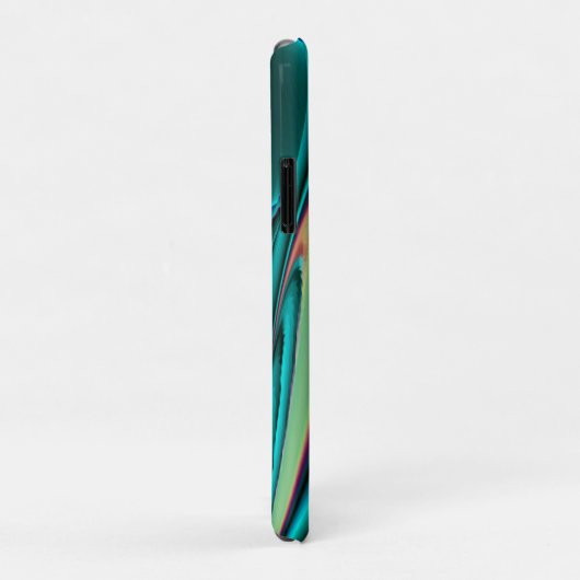 Futuristische Abstrakte 3D Metallic Rainbow Art Case-Mate iPhone Hülle (Hinten/Rechts)