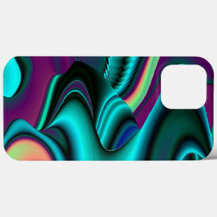 Futuristische Abstrakte 3D Metallic Rainbow Art Case-Mate iPhone Hülle