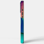Futuristische Abstrakte 3D Metallic Rainbow Art Case-Mate iPhone Hülle (Rückseite / Links)