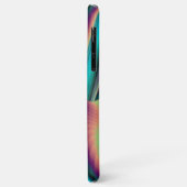 Futuristische Abstrakte 3D Metallic Rainbow Art Case-Mate iPhone Hülle (Hinten/Links)