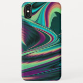 Futuristische Abstrakte 3D Metallic Rainbow Art Case-Mate iPhone Hülle (Rückseite)