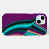 Futuristische Abstrakte 3D Metallic Rainbow Art Case-Mate iPhone Hülle (Rückseite (Horizontal))