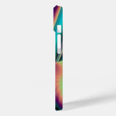 Futuristische Abstrakte 3D Metallic Rainbow Art Case-Mate iPhone Hülle (Rückseite / Links)