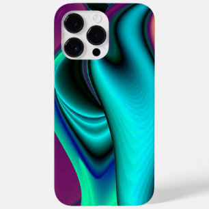 Futuristische Abstrakte 3D Metallic Rainbow Art Case-Mate iPhone 14 Pro Max Hülle