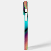 Futuristische Abstrakte 3D Metallic Rainbow Art Case-Mate iPhone Hülle (Rückseite / Links)