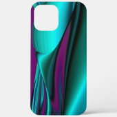 Futuristische Abstrakte 3D Metallic Rainbow Art Case-Mate iPhone Hülle (Rückseite)