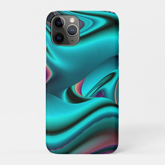 Futuristische Abstrakte 3D Metallic Rainbow Art Case-Mate iPhone Hülle (Rückseite)