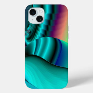 Futuristische Abstrakte 3D Metallic Rainbow Art Case-Mate iPhone Hülle