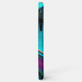 Futuristische Abstrakte 3D Metallic Rainbow Art Case-Mate iPhone Hülle (Hinten/Links)