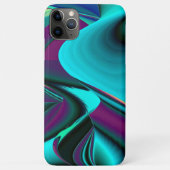 Futuristische Abstrakte 3D Metallic Rainbow Art Case-Mate iPhone Hülle (Rückseite)