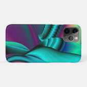 Futuristische Abstrakte 3D Metallic Rainbow Art Case-Mate iPhone Hülle (Rückseite (Horizontal))