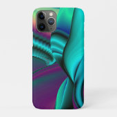 Futuristische Abstrakte 3D Metallic Rainbow Art Case-Mate iPhone Hülle (Rückseite)