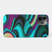 Futuristische Abstrakte 3D Metallic Rainbow Art Case-Mate iPhone Hülle (Rückseite (Horizontal))