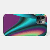 Futuristische Abstrakte 3D Metallic Rainbow Art Case-Mate iPhone Hülle (Rückseite (Horizontal))
