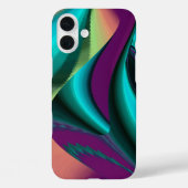 Futuristische Abstrakte 3D Metallic Rainbow Art Case-Mate iPhone Hülle (Rückseite)