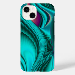 Futuristische Abstrakte 3D Metallic Rainbow Art Case-Mate iPhone 14 Hülle