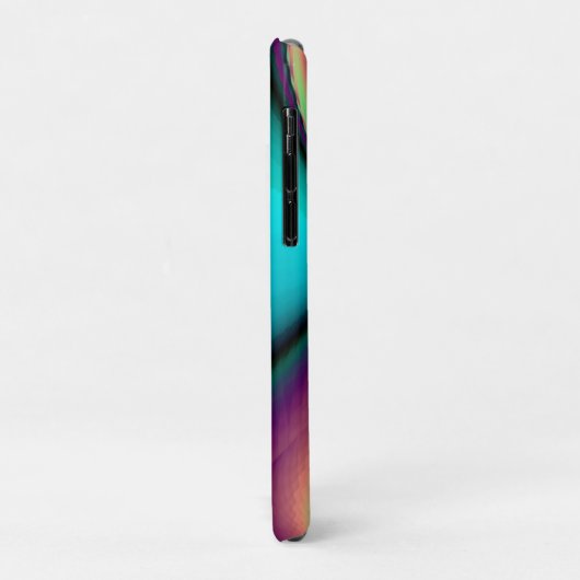Futuristische Abstrakte 3D Metallic Rainbow Art Case-Mate iPhone Hülle (Hinten/Links)