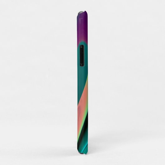 Futuristische Abstrakte 3D Metallic Rainbow Art Case-Mate iPhone Hülle (Hinten/Rechts)