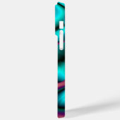 Futuristische Abstrakte 3D Metallic Rainbow Art Case-Mate iPhone Hülle (Rückseite / Links)