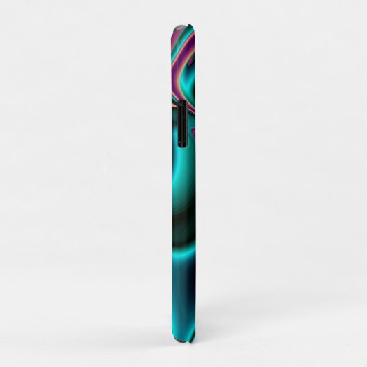 Futuristische Abstrakte 3D Metallic Rainbow Art Case-Mate iPhone Hülle (Hinten/Rechts)