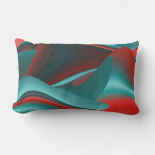 Futuristische Abstrakte 3D Metallic Rainbow Art Kissen Für Draußen