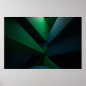 Futuristische abstrakte Geometrie Poster (Vorne)