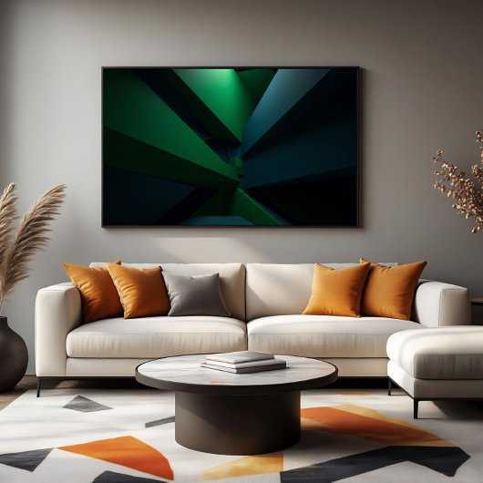 Futuristische abstrakte Geometrie Poster