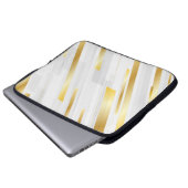 Futuristische Abstrakte Streifen Laptopschutzhülle (Vorne Knopf)