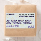 Futuristische Adressmarken mit Sternen (Insitu)