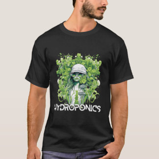Futuristische Aeroponics Hydroponics Garticulture T-Shirt