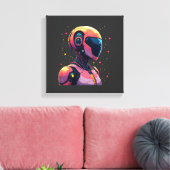 Futuristische AI Robot Leinwand Wall Art - Bold Co (Insitu (Wohnzimmer))