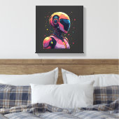 Futuristische AI Robot Leinwand Wall Art - Bold Co (Insitu (Schlafzimmer))