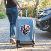 Futuristische Alien Aufkleber (Koffer Insitu)