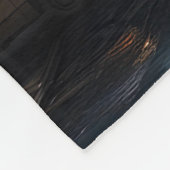 Futuristische Alien Planet Portal mit Magic Gate Fleecedecke (Ecke)