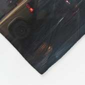 Futuristische Alien Planet Portal mit Magic Gate Fleecedecke (Ecke)