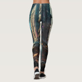 Futuristische Alien Planet Portal mit Magic Gate Leggings (Rückseite)